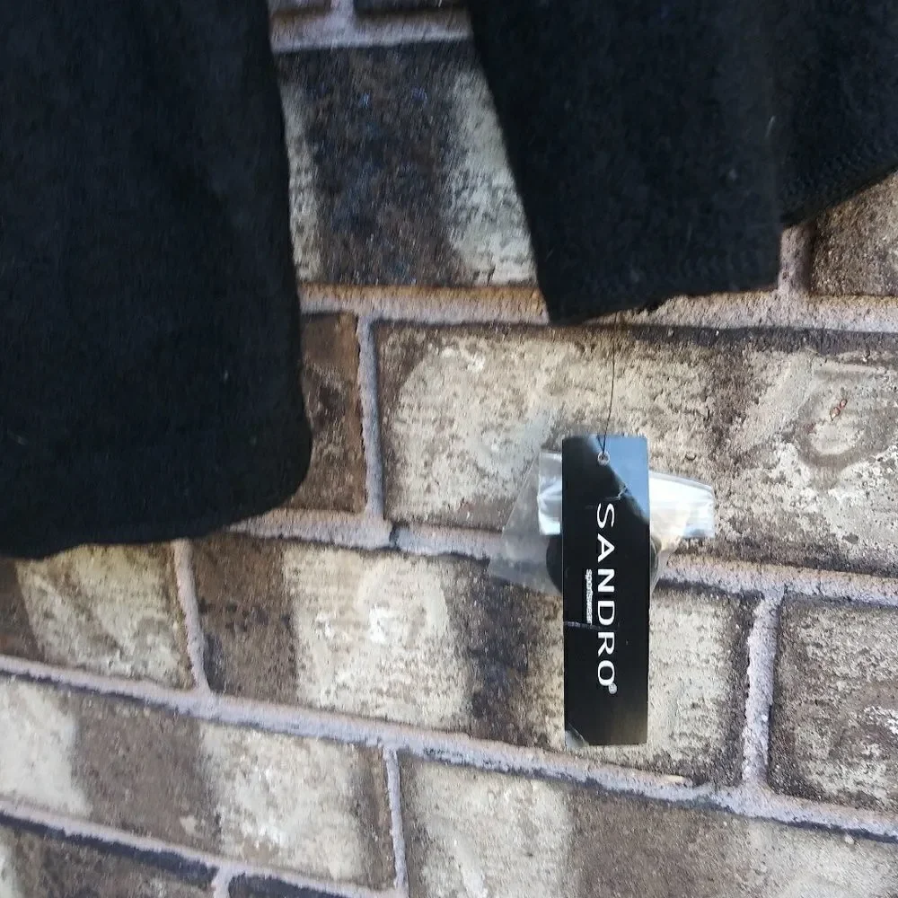 Sandro 100% wool black jacket size medium - Picture 5 of 5